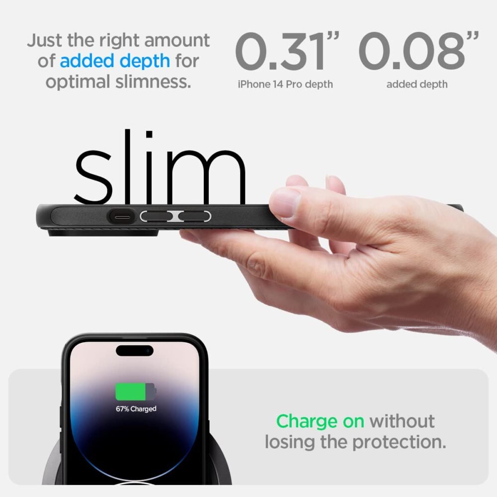 Spigen Mag Armor MagSafe Back Cover Case ( TPU + Poly Carbonate) - Image 3